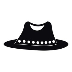 Summer hat icon, simple style