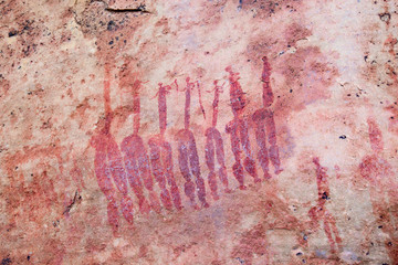 San rock art in Cederberg Mountains South Africa