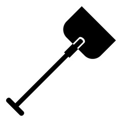 Shovel icon, simple style