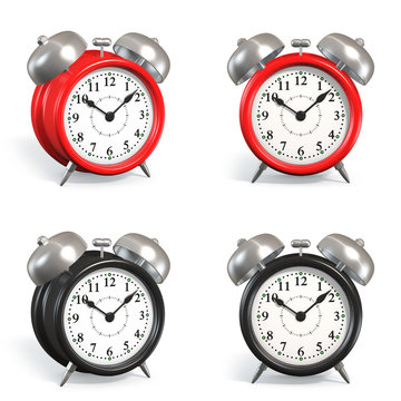 Alarm clock 3D illustration
