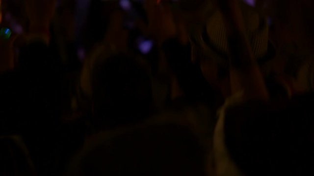 4K dancing crowd at party