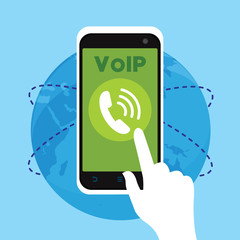 voip telephone with internet connection