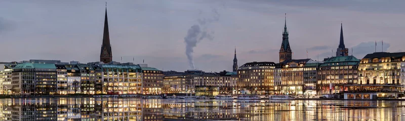 Kommerzielle City Hamburg am Abend © Carl-Jürgen Bautsch