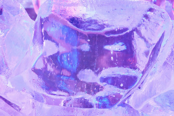 abstract background of ice pink illuminated