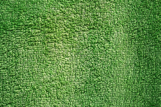green texture on towel material
