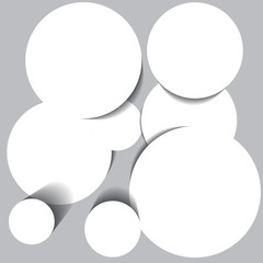Abstract background with white circles