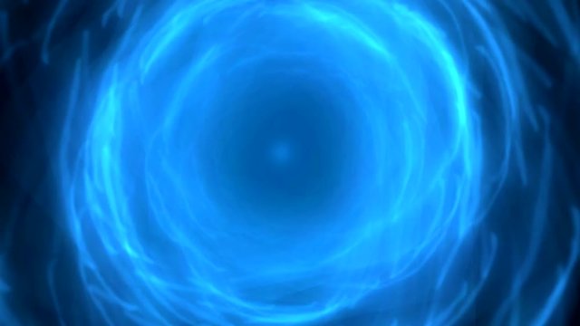 Blue Energy Rings Circles Abstract Motion Background Bacdrop