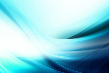 Awesome Bright Abstract Blue Wave Design