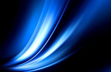 Light Blue Curved Abstract