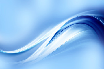 Abstract background.Blue blurred color waves design. Glowing template for your creative graphics.