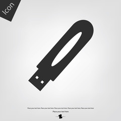 USB flash vector icon