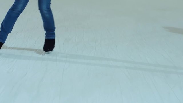 figure skater on a white background