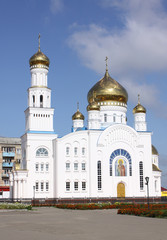 Church in Krasnoslobodsk city, Mordovia republic. Russia