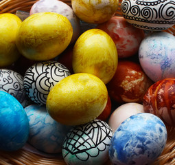 Colorful Easter eggs