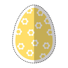 egg paint easter season vector illustration design