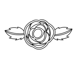 flower decorative isolated icon vector illustration design