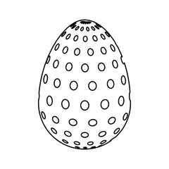 egg paint easter season vector illustration design