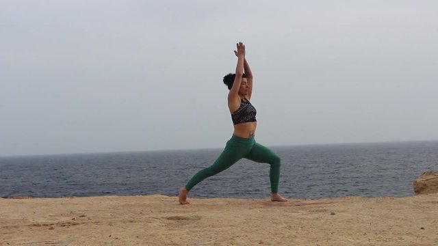 Asanas de yoga. Entrenamiento personal. Fitness