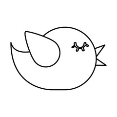 cute bird isolated icon vector illustration design