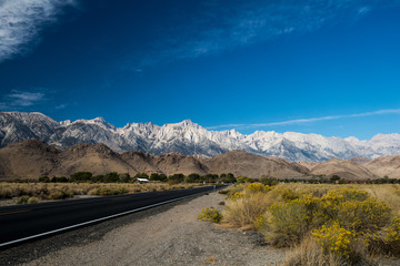 Sierra Nevada Mountains From South of Lone Pine