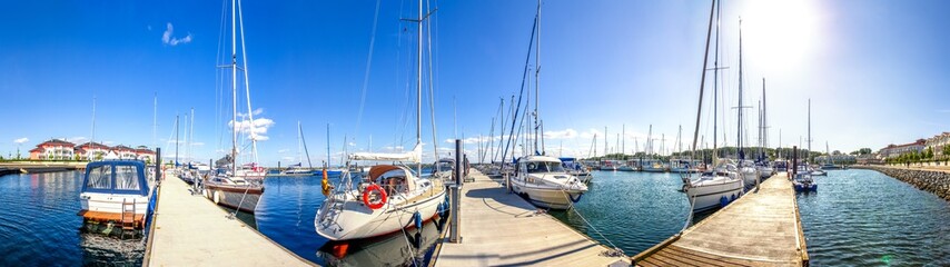 Fototapeta premium Yacht- und Fischereihafen Boltenhagen