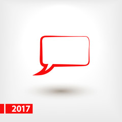 Speech bubble icons black icon, vector illustration. Flat design style