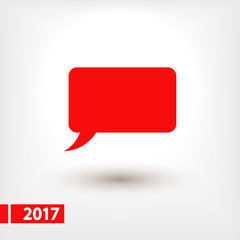 Speech bubble icons black icon, vector illustration. Flat design style