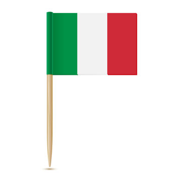 Flag Italy. Flag Toothpick 10eps