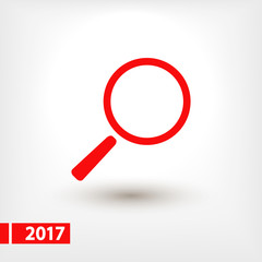 Search  icon, vector illustration. Flat design style
