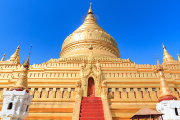Shwezigon pagoda in Myanmar
