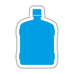 water big bottle isolated icon vector illustration design