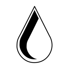 water drop emblem isolated icon vector illustration design