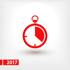 stopwatch  icon, vector illustration. Flat design style