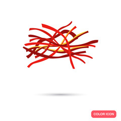 Saffran color flat icon for web and mobile design