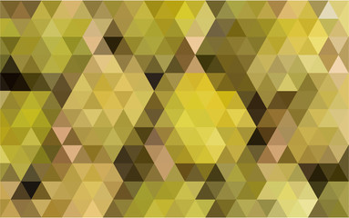 Vector photo of multi gold tone colour in repeated triangle shape abstract.