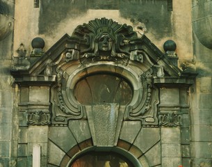 The detail of facade building