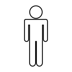 human silhouette isolated icon vector illustration design