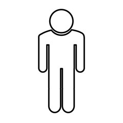 human silhouette isolated icon vector illustration design