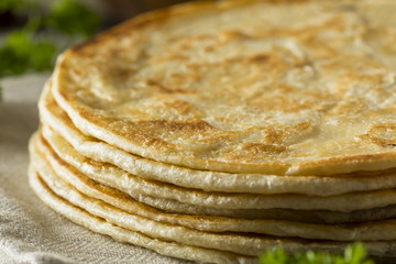 Homemade Flour Indian Paratha Bread
