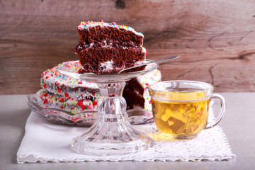 Chocolate layered cake