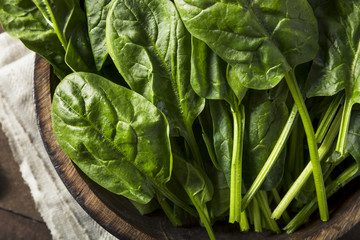 Raw Green Healthy Organic Spinach