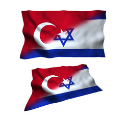 flag of Photo Turkey and Israel