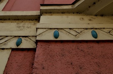 The facade of building in Prague