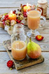 Pear juice dessert
