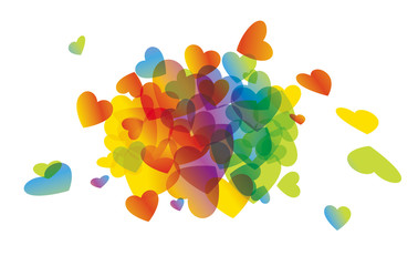 FRISE COEURS TRANSPARENTS