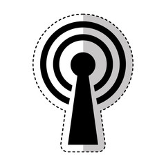 wifi connection service icon vector illustration design