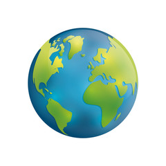 Save the world icon vector illustration graphic design