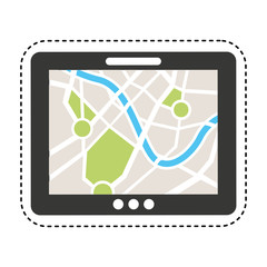 gps service isolated icon vector illustration design