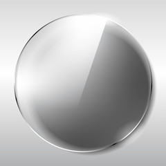 Vector of circle glass frame.