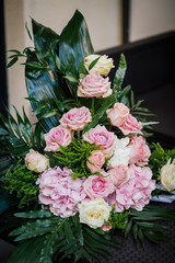 Decoration wedding flowers rings bride